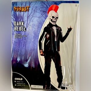 Spirit Halloween Dark Rebel Punk Skeleton Costume